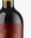 Green Glass Red Wine Bottle Mockup