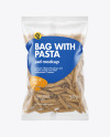 Whole Wheat Pennoni Rigati Pasta Matte Bag Mockup