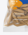 Whole Wheat Pennoni Rigati Pasta Matte Bag Mockup