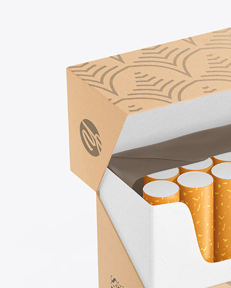 Kraft Cigarette Pack Mockup