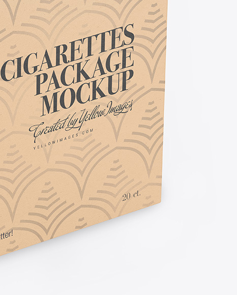 Kraft Cigarette Pack Mockup