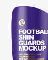 Matte Football Shin Guards Mockup