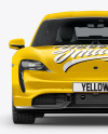 Electric Sport Car Mockup - Front View