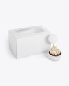 Box w/ Cupcake Mockup