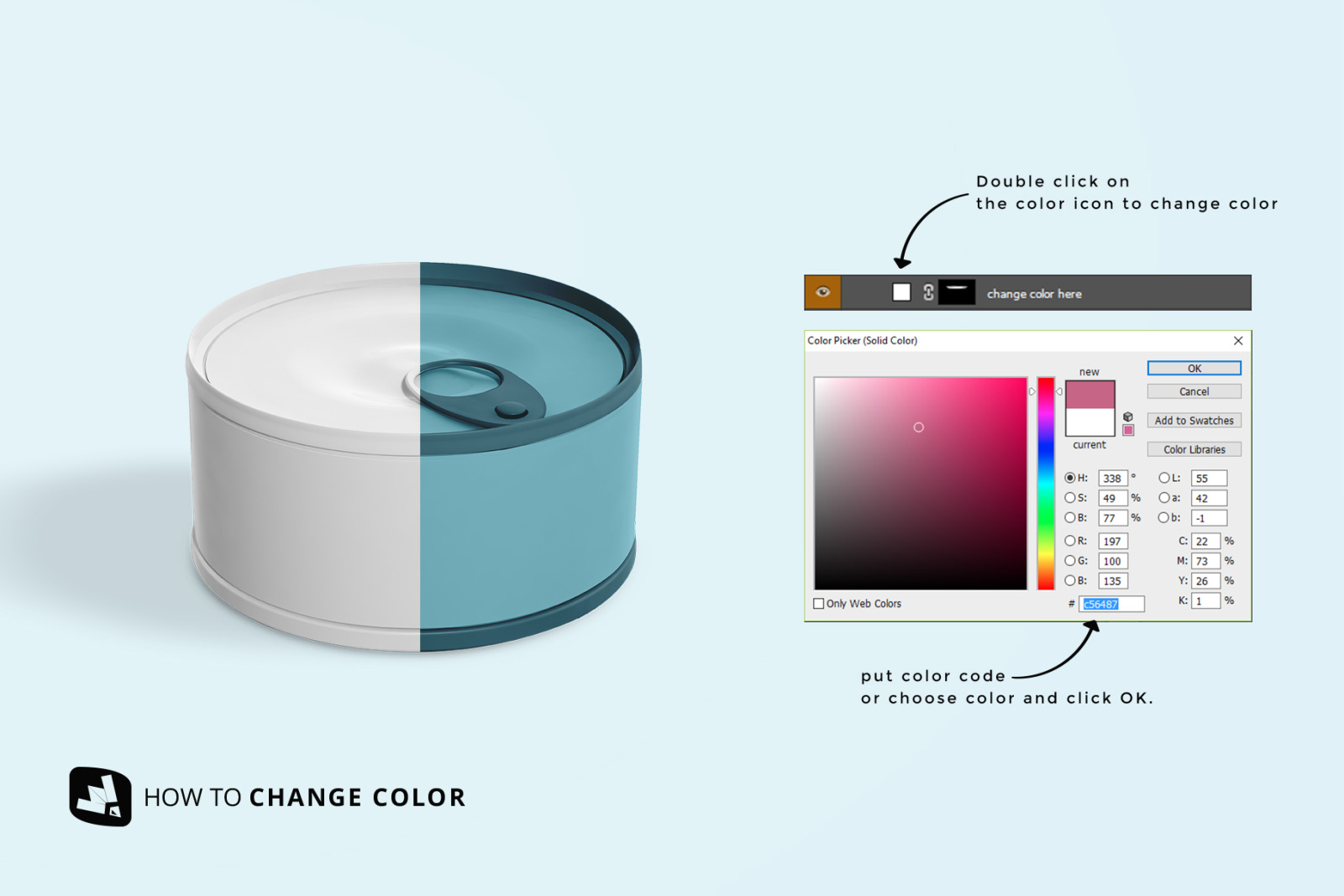 Circular Can Food Packaging Mockup Circular Can Food Packaging Mockup