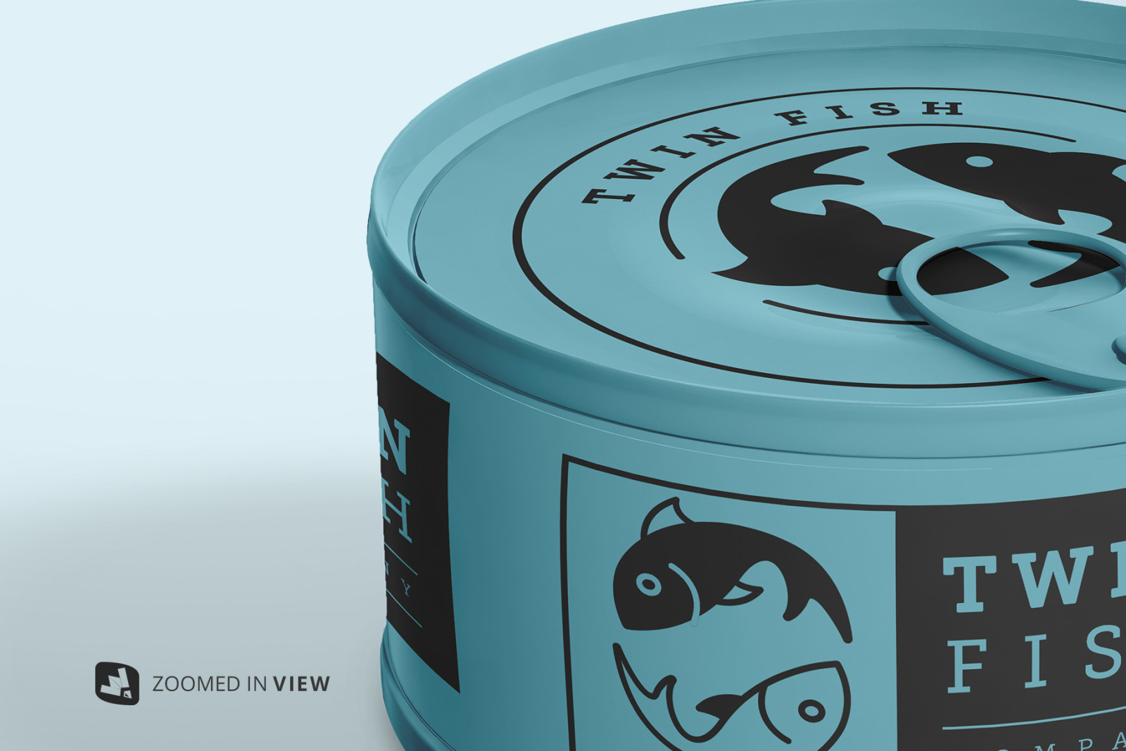 Circular Can Food Packaging Mockup