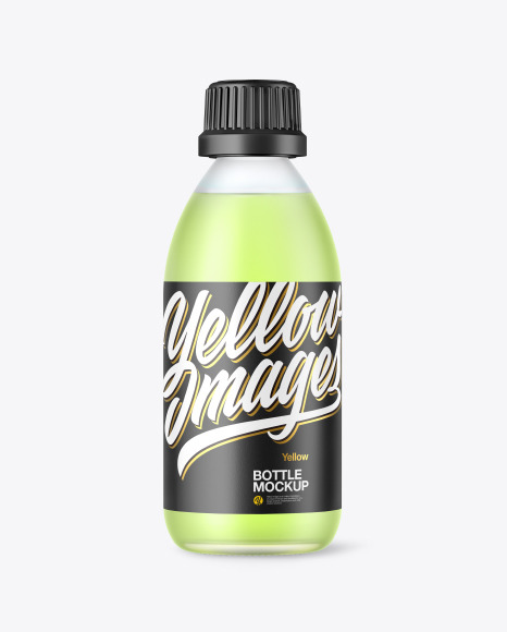 Frosted Glass Bottle Mockup