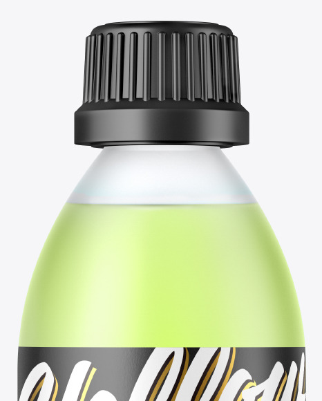 Frosted Glass Bottle Mockup