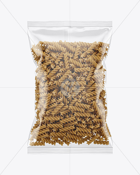 Whole Wheat Fusilli Pasta Bag Mockup