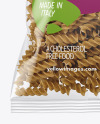 Whole Wheat Fusilli Pasta Bag Mockup