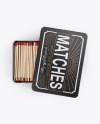 Metallic Match Box Mockup