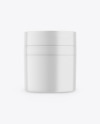 Matte Plastic Cosmetic Jar Mockup