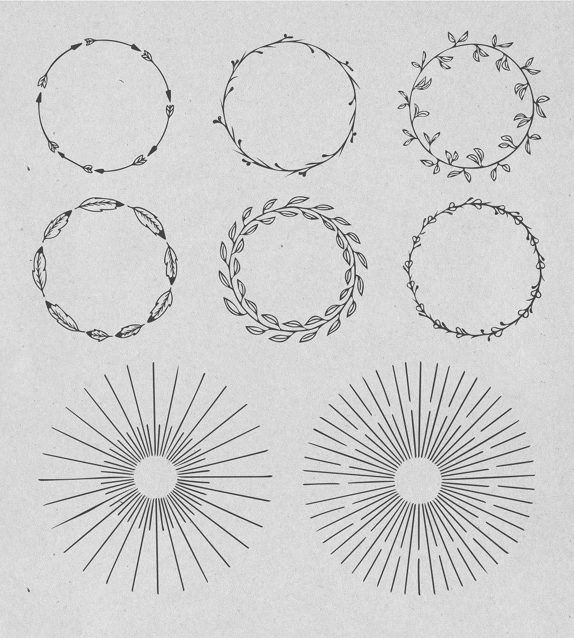 Hand-Drawn Tribal Vectors Hand-Drawn Tribal Vectors