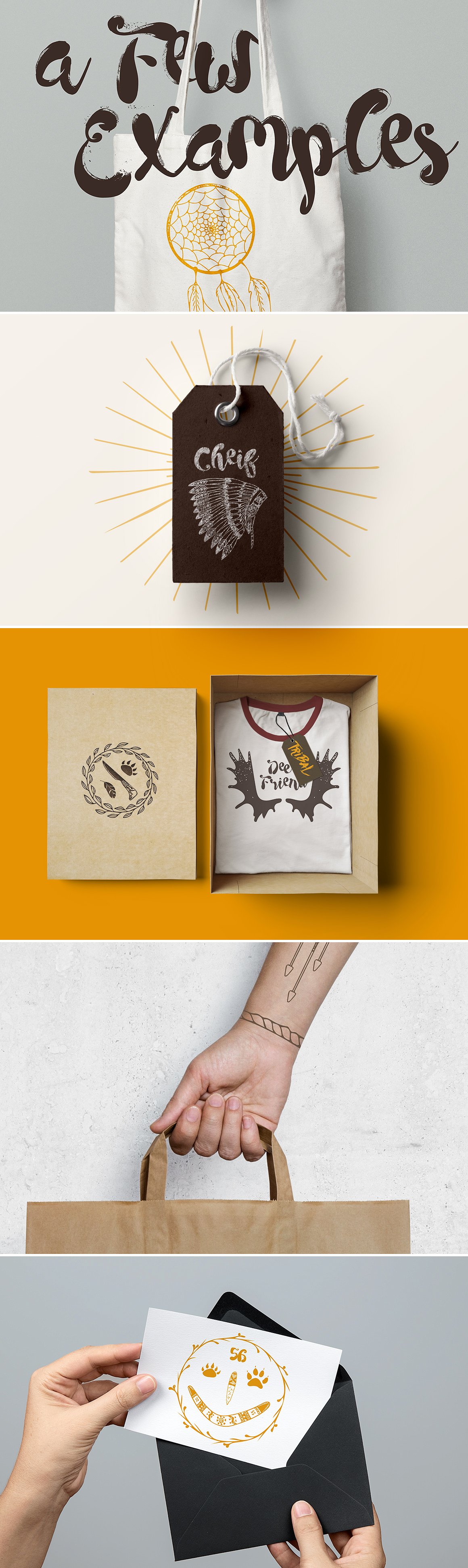 Hand-Drawn Tribal Vectors Hand-Drawn Tribal Vectors