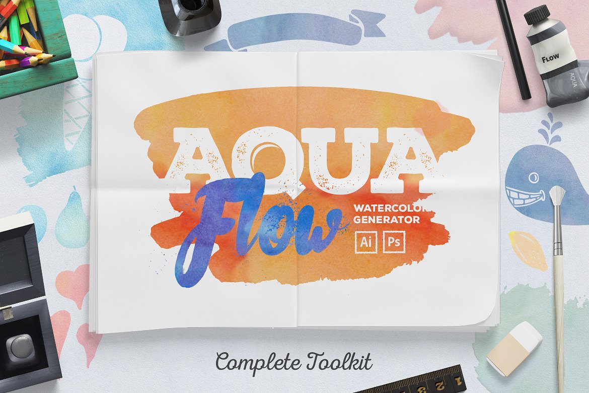 AquaFlow Watercolor Generator