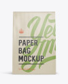 Paper Bag Mockup - Front View