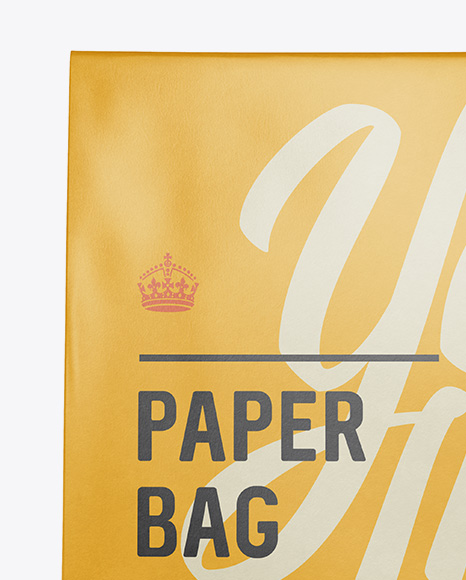 Paper Bag Mockup - Front View