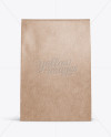 Kraft Paper Bag Mockup - Front View