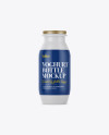 Glossy Plastic Dairy Bottle Mockup