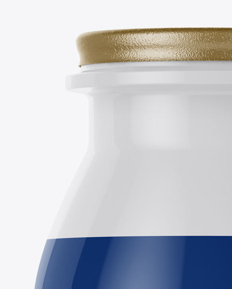 Glossy Plastic Dairy Bottle Mockup