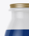 Glossy Plastic Dairy Bottle Mockup