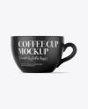 Matte Coffee Cup Mockup - Front View