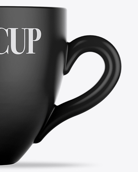 Matte Coffee Cup Mockup - Front View