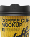 Matte Coffee Cup Mockup - Front View