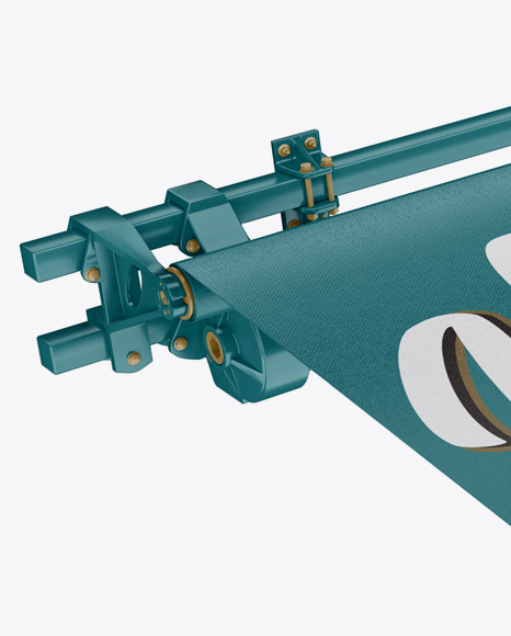 Awning Mockup - Halfside View (High-Angle Shot)