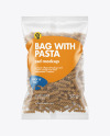 Whole Wheat Fusilli Pasta Matte Bag Mockup