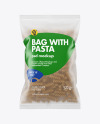 Whole Wheat Fusilli Pasta Frosted Bag Mockup