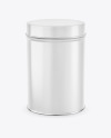 Glossy Tin Can Mockup