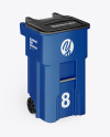 Glossy Rubbish Bin Mockup