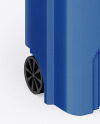 Glossy Rubbish Bin Mockup