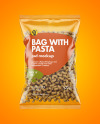 Whole Wheat Cavatappi Pasta Bag Mockup