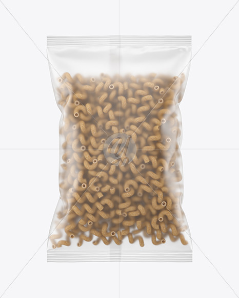 Whole Wheat Cavatappi Pasta Matte Bag Mockup