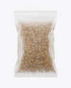 Whole Wheat Cavatappi Pasta Frosted Bag Mockup