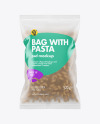 Whole Wheat Cavatappi Pasta Frosted Bag Mockup