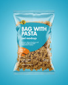 Whole Wheat Farfalle Pasta Bag Mockup