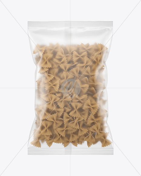 Whole Wheat Farfalle Pasta Matte Bag Mockup