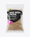 Whole Wheat Farfalle Pasta Frosted Bag Mockup