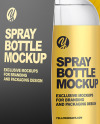 Sprayer Bottle Matte Paper Pack Mockup - Half Side View