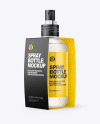 Sprayer Bottle Matte Paper Pack Mockup - Half Side View