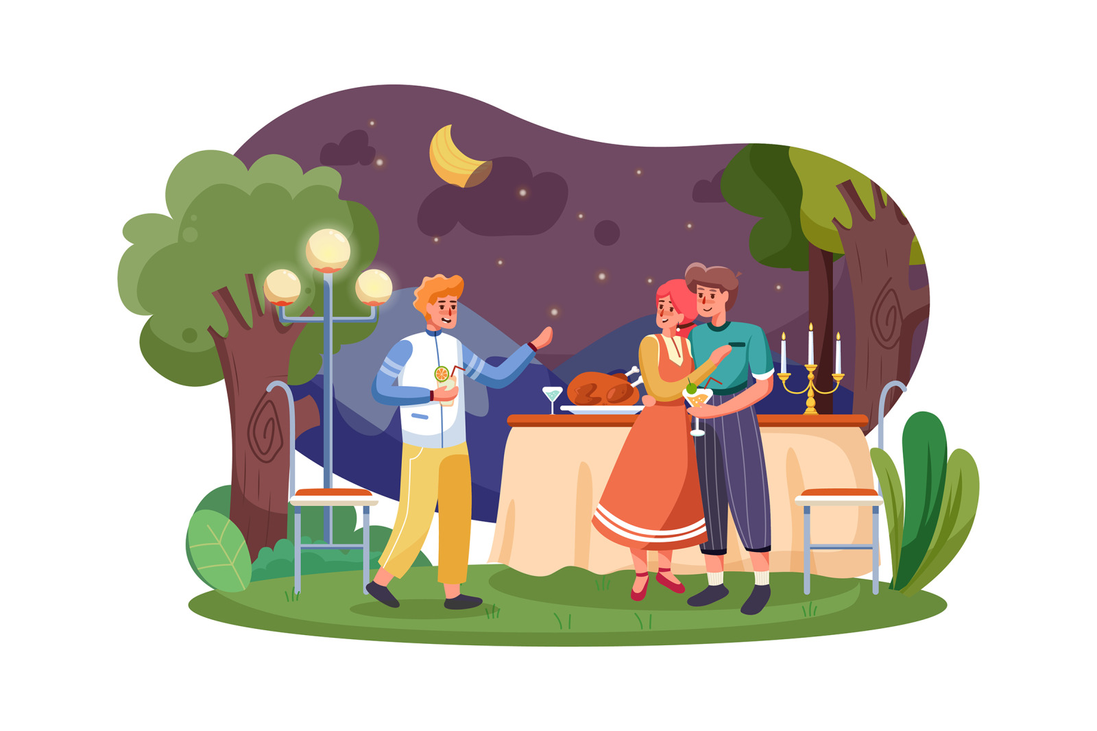 M_98_Party Outdoor Illustrations M_98_Party Outdoor Illustrations