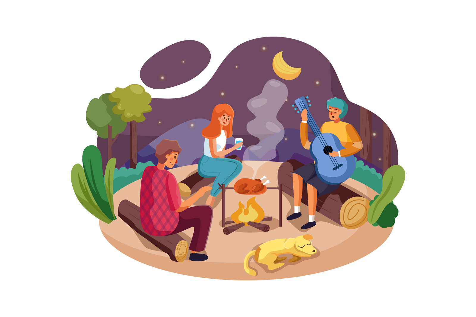 M_98_Party Outdoor Illustrations M_98_Party Outdoor Illustrations
