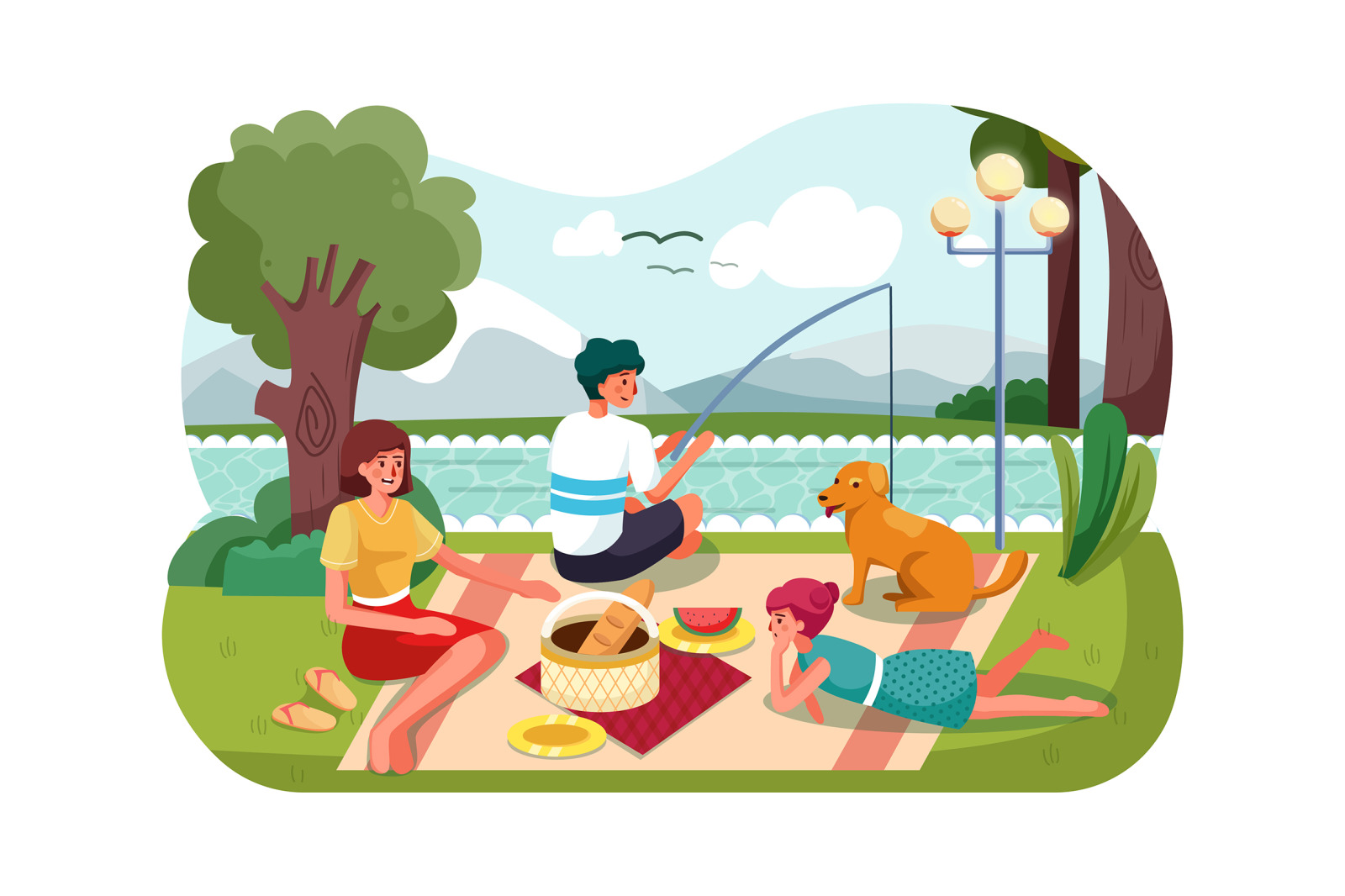 M_98_Party Outdoor Illustrations M_98_Party Outdoor Illustrations