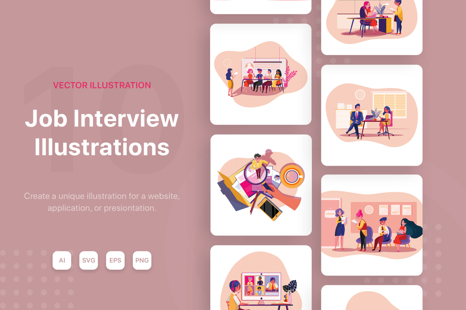 M88_Job Interview Illustrations