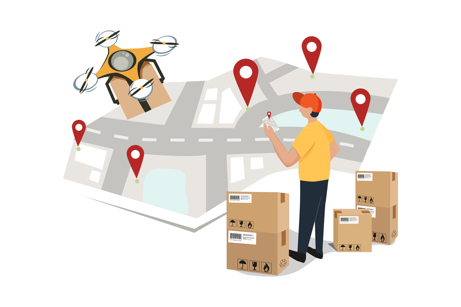 M92_Parcel Delivery Illustration