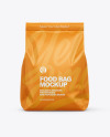 Matte Food Bag Mockup - Front View