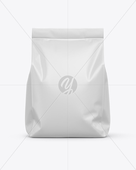 Matte Food Bag Mockup - Front View